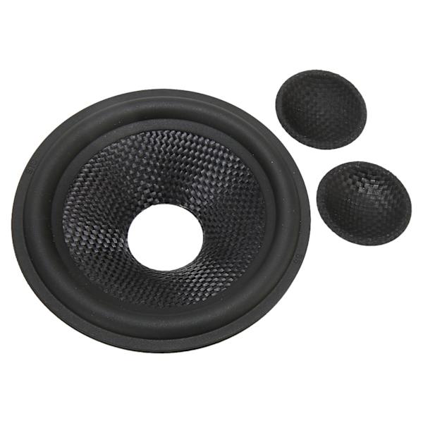Papirhøyttalerkonus Trommepapir 1 Tommers Indre Diameter Gummi Surround Subwoofer Konuser Trommepapir for 4 Tommers Høyttaler