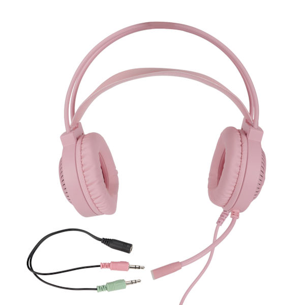 H46 RGB Gaming-hodetelefoner 7.1 Virtuell Surround Stereo Støyreduksjon Gaming Headset for XboxPink