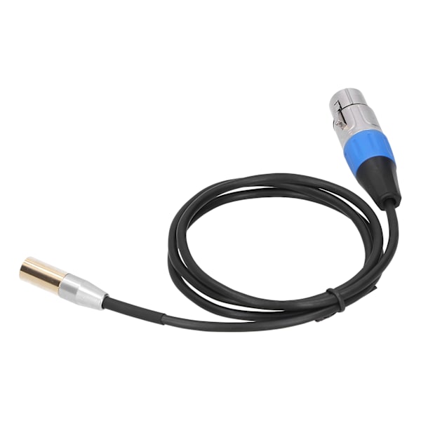 3Pin lydkabel Mini han til XLR hun Zinklegering hus Kobber skal ledninger 1 meter