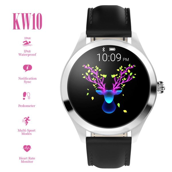 KW10 Dame Smart Armbånd Sports Skridttæller, Kalorieforbrug Beregning, Smart Watch
