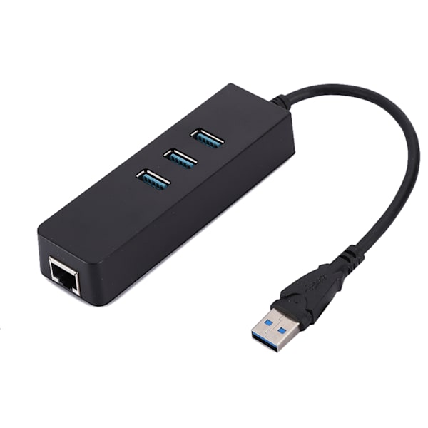 DM HE27 RTL8153 USB 3.0 Ethernet-muunninsovitin 3-porttisella 3.0-keskittimellä RJ45-liitäntään, ajurivapaa