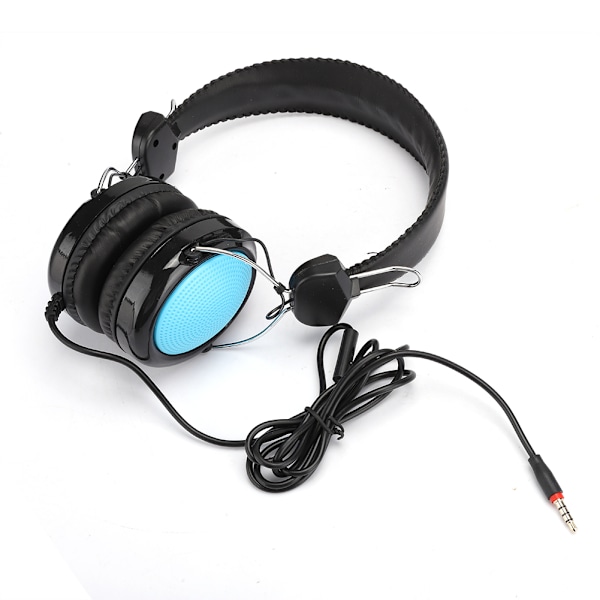 T420 3,5 mm huvudmonterat spelheadset med mikrofon för internetkafédatortillbehörBlå