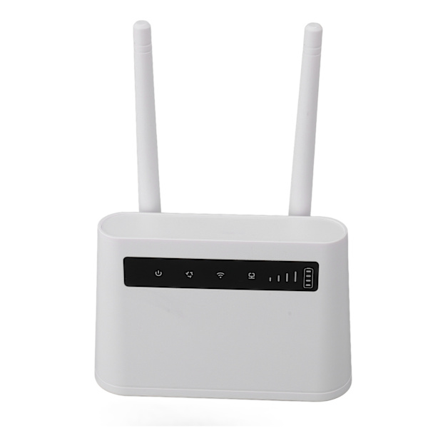Trådlös WiFi-router för asiatiskt 4G SIM-kort Router 300Mbps Smart Home Internet Router med 2 5dBi High Gain-antenner 100‑240V