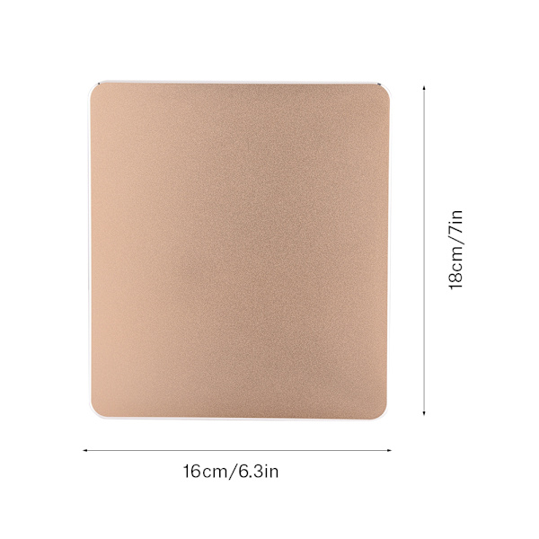 Aluminium NOn slip Gaming Mouse Pad Mat Dobbeltsidet Nøjagtig Kontrol Musemåtte til PC Guld