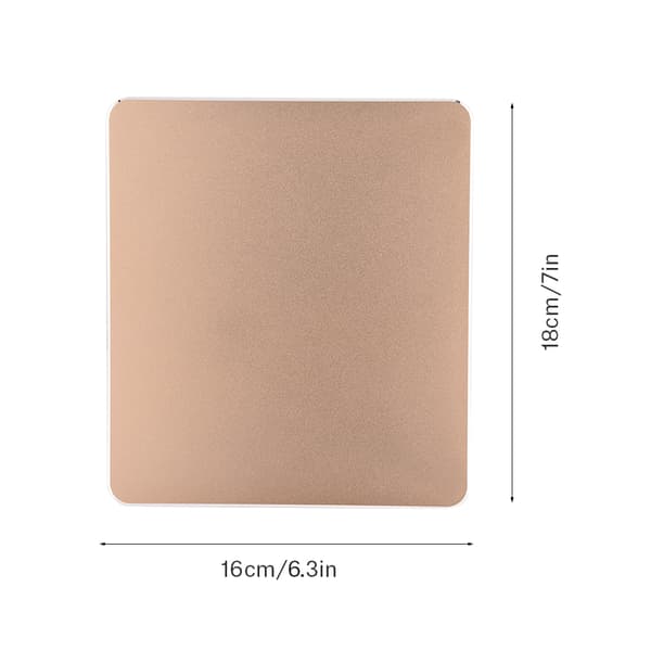 Aluminium NOn slip Gaming Musematte Dobbeltsidig Nøyaktig Kontroll Musematte for PC Gull