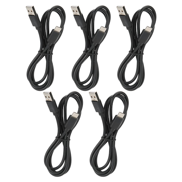 5 stk. opladningskabel USB C datakabel opladerkabel til Switch Lite controller tilbehør