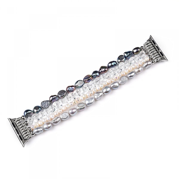 Pärlarmband för Apple Watch Band 42/44/45mm Serie 8 7 SE 6/5/4 Fashion Söt Handgjord Pärla  Stretchig Klockarmband