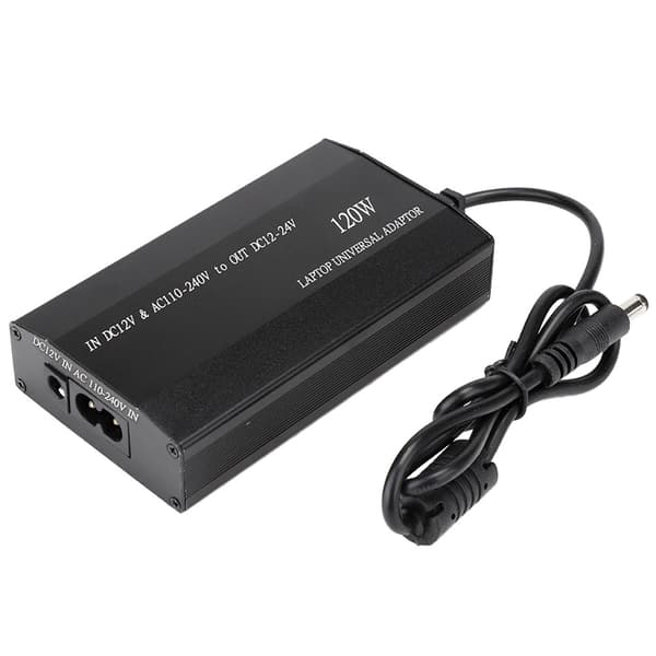 120W Universell bærbar PC-strømadapter med 8 stk. DC-adaptere