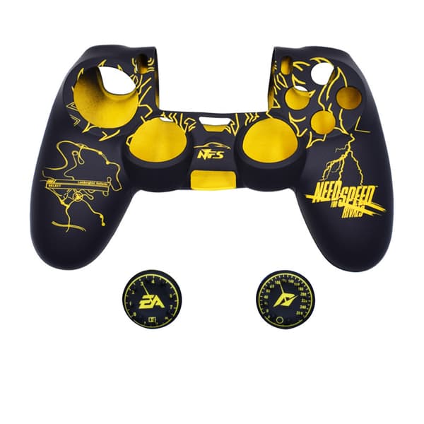 PS4-kontrollsidor, silikonskydd för handkontroll, kompatibelt med PS4 Slim/PS4 Pro-kontroller (tumgrepp x 2)