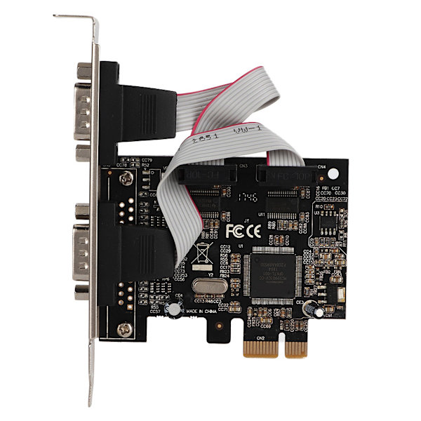 ST32 PCI-E 2-porttiseen RS232-sarjakorttisovitin virtalähteellä WCH382L Master Chip