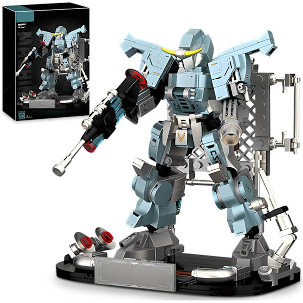 Ice Mech Byggemodel Legetøj til Børn, Cool Joint Bevægelig Mech Display Sæt med Eksklusiv Display Stand, Fødselsdagsgaver til Drenge 8-12（428PCS）