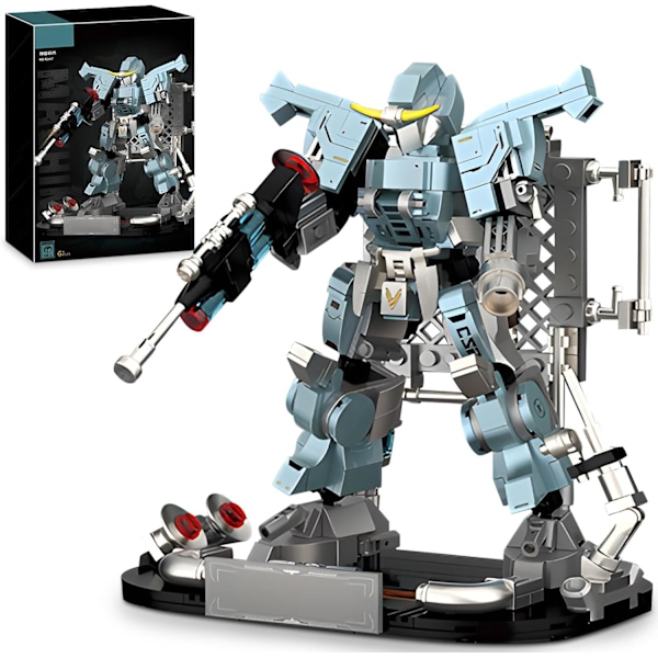 Ismaskin Byggmodell Leksak för Barn, Cool Joint Rörlig Mech Display Set med Exklusiv Display Stativ, Födelsedagspresenter för Pojkar 8-12（428PCS）