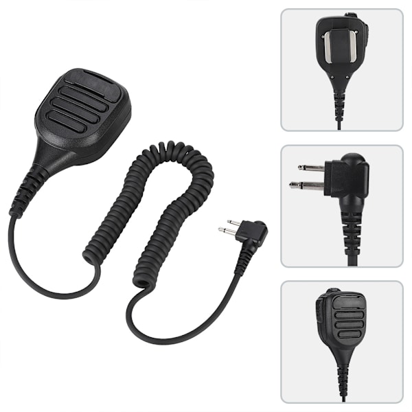 M-kontakt högtalare handmikrofon axelmikrofon för GP3688/CP200/CT450/PMR446/TC-500/PX-508