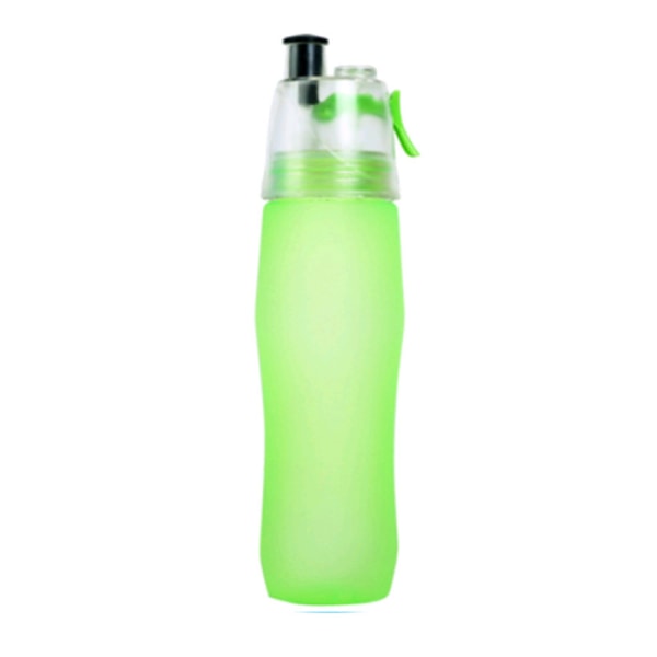 Sommarfrostad sprayvattenkopp med stor kapacitet sporthalmvattenkokare bärbar bärbar kopp frostad grön 740ml