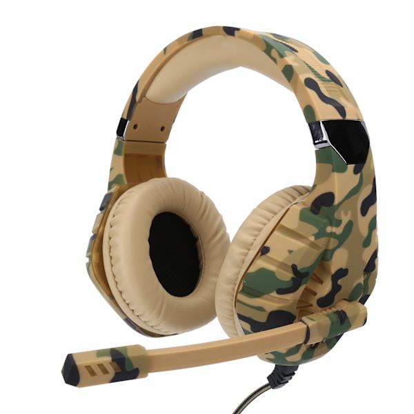 Gaming-headset med USB-interface, 7.1-kanals kablet headset med USB-porte til pc til PS4