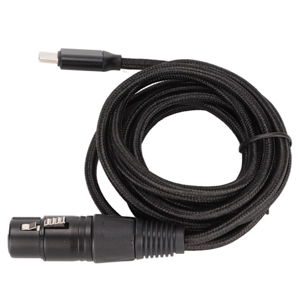 USB C - XLR naaraskabel met lage ruis HIFI Plug and Play USB C microfoon kabel voor Windows 2 meter/6.6ft