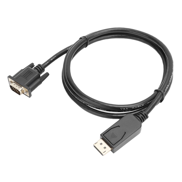 DP til VGA-kabel 1080P-konverterkabel til HP/Dell/Asus/Lenovo PC bærbare computere 1,8 meter