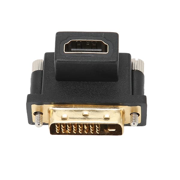 90° Adapter HD Multimedia Interface Hun til DVI Han Konverter til Skærm Grafik