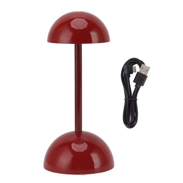 Børnelæselys Trinløs dæmpning 3-farvetilstand USB-opladning Enkel stil Børnebordslampe til Family Office School Rød