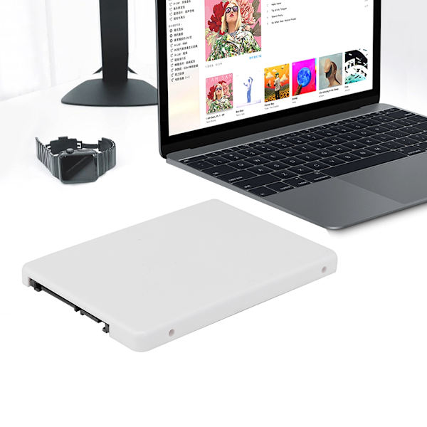 HXT-053 M.2 NGFF SSD till 2,5 tum SATA3 hårddiskboxadapter stigningskortkonverter (vit)