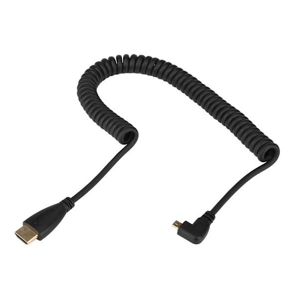 Rätvinklad HDMI till Micro HDMI HD-omvandlaradapterförlängningskabel Trådsladd 1080P Stabil