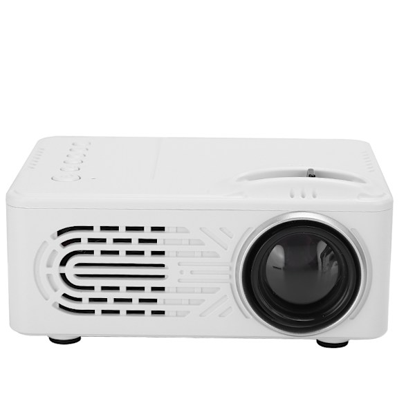 814 Mini Kannettava Projektori Valkoinen Koti Projektori 1080P Tukee Ulkoista Mobiili Kova-levyä
