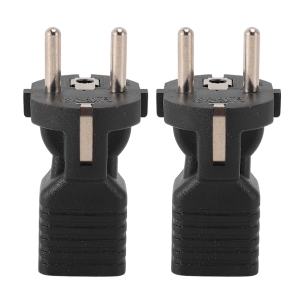 2-pack  till 5-15R strömadapter hane till hona Plug and Play  till  strömomvandlare