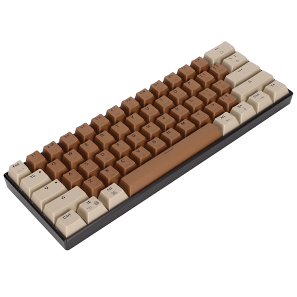 61-tasters mekanisk tastatur Fargeblanding Hurtig respons Kablet tastatur for Windows for Android for IOS Rød bryter