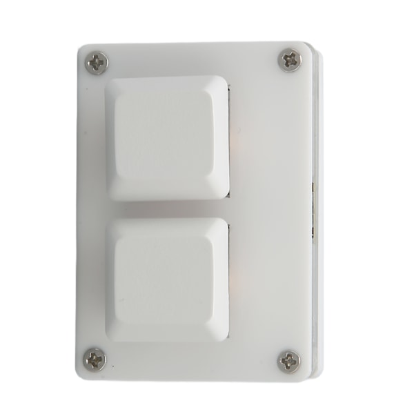 Mini tangentbord 2 tangenter USB röd switch plug and play ergonomisk programmerbar tangentbord med bakgrundsbelysning för spelkontor media