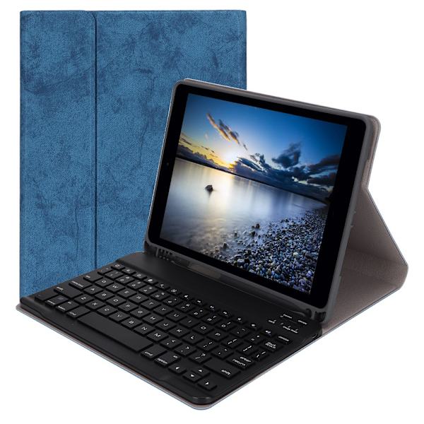 SK-9708 Smart Sleep Tablet Bluetooth Keyboard Split Protector Cover til ipad Blå