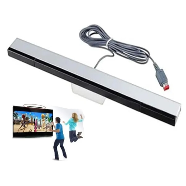 Kablet mottaker for WII-erstatning kablet infrarød sensorstang mottaker for Wii Wii U Motion Plus-konsoll