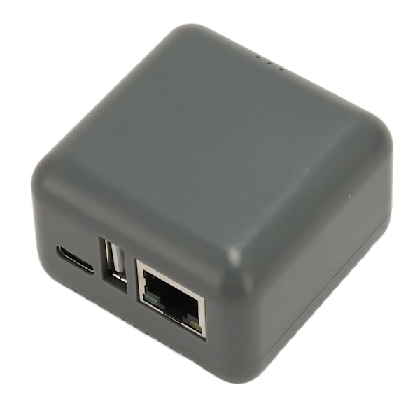 Nettverks USB 2.0-skriverserver RJ45-nettverksport Flerbrukerdeling LAN-skriverserveradapter for Windows for Android 100‑240V EU-plugg
