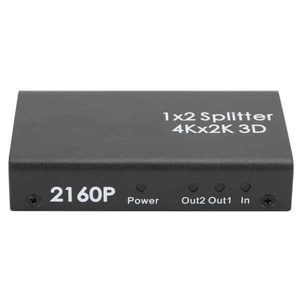 4K HDMI-jakaja HD-video HDMI-kytkin 1 sisään 2 ulos Vahvistin Kaksoisnäyttö 100-240VUK-pistoke