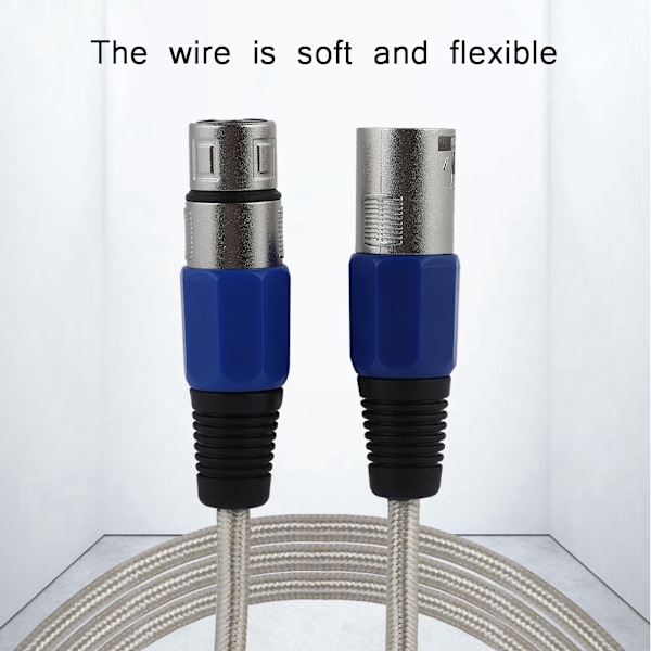 Høj kvalitet XLR han til hun mikrofon kabel lyd mikrofon kabel (0,3 m)