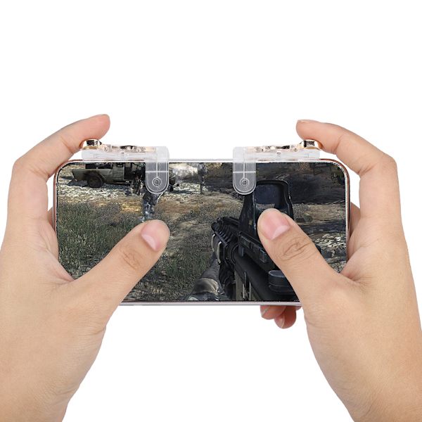 Mobiltelefon spelkontroll Trigger Aim-knapp Shooter Gamepad Joystick