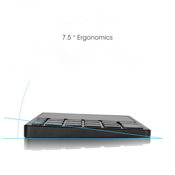 Trådløst numerisk tastatur, 22 taster 2.4G Bluetooth nummertastatur med touchpad, Type C-interface, understøtter Win, iOS, Android