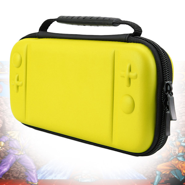 EVA Hard Shell Spillkonsoll Bæreveske Oppbevaringsboks for Nintendo Switch Lite (gul)