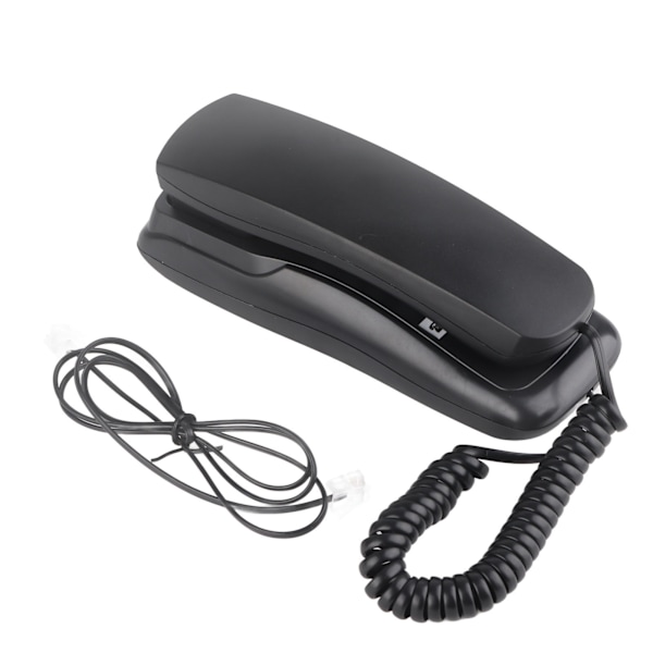 Home Telephone Multifunction Wall Mountable Telephone for Office Home Hotel BathroomBlack