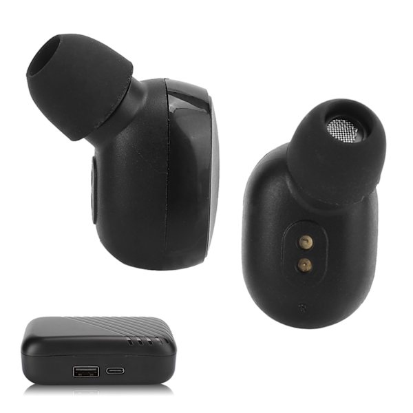 Langattomat kuulokkeet Bluetooth 5.0 LED-kosketusnäyttö TWS-nappikuulokkeet Mini InEar-kuulokkeet A9(A9 Musta )