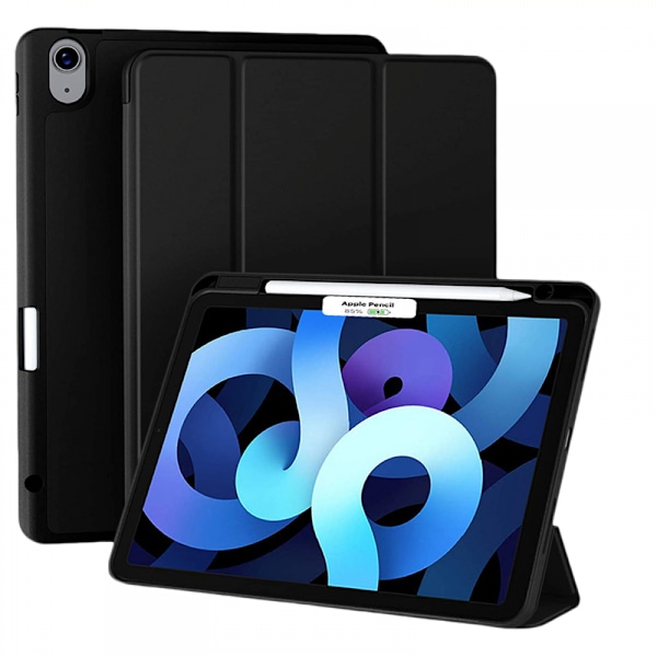 Til iPad Air 5. generation etui/iPad Air 4. generation etui 10,9 tommer med blyantholder [Auto Sleep/Wake] Trifold Stand Smart