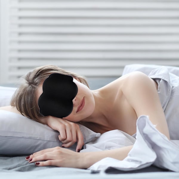 Sovemaske, Cloud Sovemaske til Sidesovere, Lysblokerende 3D Øjenskygge, Sovemasker til Kvinder Mænd, Blød Kontureret Svamp B