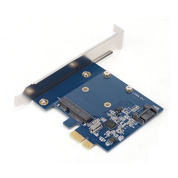 Skrivebords PCI-E til MSATA+SATA3.0 Utvidelseskort Adapter SSD Solid State Drive Riser Card