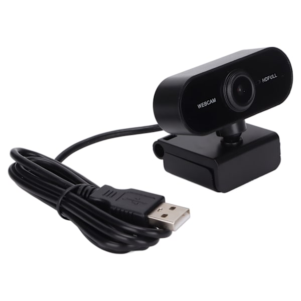 1080P webkamera med autofokus, full HD-datamaskin med mikrofon for direktesending, videosamtale og konferanse