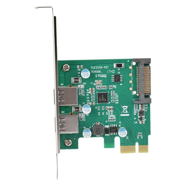 2 Port USB 3.0 Desktop Computer PC Udvidelseskort