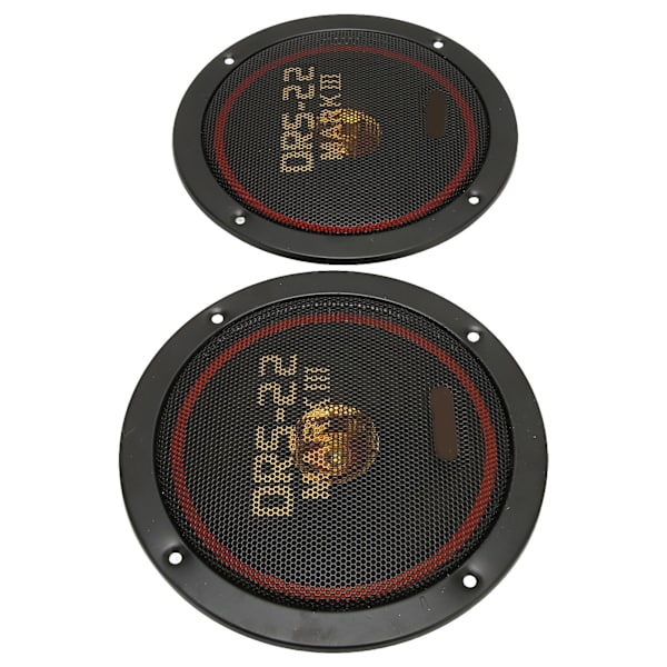 2 st bilhögtalare reducerad distorsion klart ljud 160 mm koaxial 150 W svart bas bilhögtalare för bilmodifiering