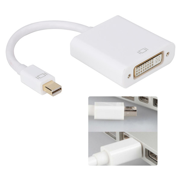 AIQ-YP19080 PVC 17cm Mini DP til DVI HD Videokabel Understøtter 1080P til Computer Projecter