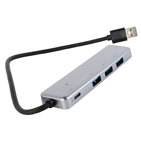 5 i 1 USB-hubb 4x USB3.0 1x USB C Snabb dataöverföring Bärbar USB-dockningsstation