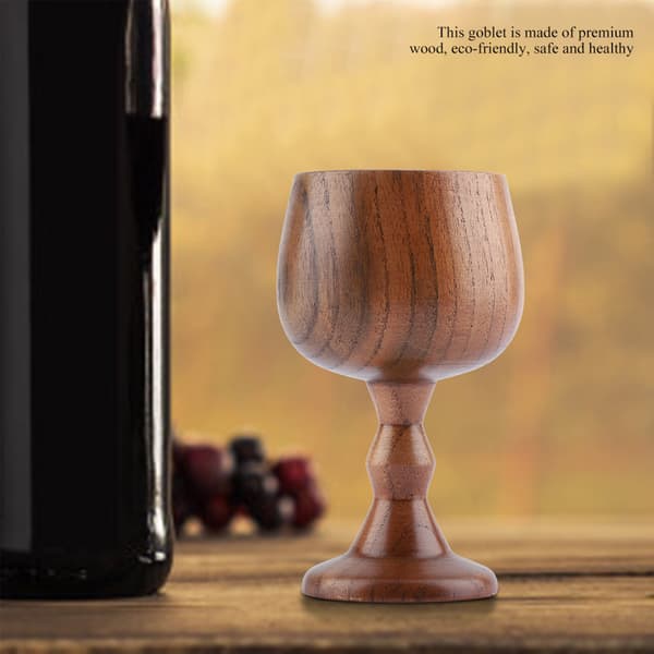 Frisk Träkopp Elegant Kaffe Vin Druva Drickkoppar Multifunktionell Trä Mugg