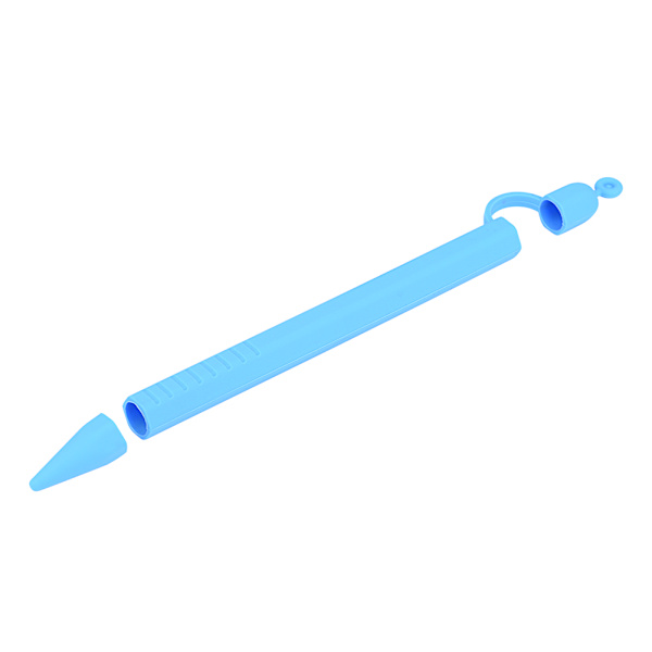 Lättviktssilikon sexsidig pennfodralhållare Anti-lost & halkfri för Apple Pencil (blå)