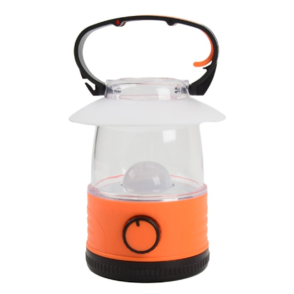 LED Mini Lykta med Hängkrokar och Batterier, Blandade Färger, transparent orange